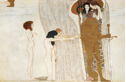 BEETHOVEN FRIEZE DESIRE FOR HAPPINESS, C.1902 - Gustav Klimt Paintings